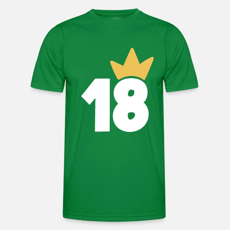 18 Krone Nummer 18 Männer Funktions-T-Shirt