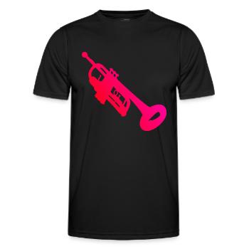 Trompete Damen Trompetenspieler Trompeten Spieler - Männer Funktions-T-Shirt - Schwarz - Vorne - AI Model Male 178 dark (178cm)