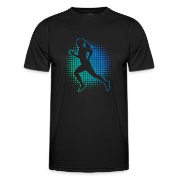 Course à pied Course Jogging Course Jogging Femmes - T-shirt sport Homme - noir - Devant - AI Model Male 178 dark (178cm)