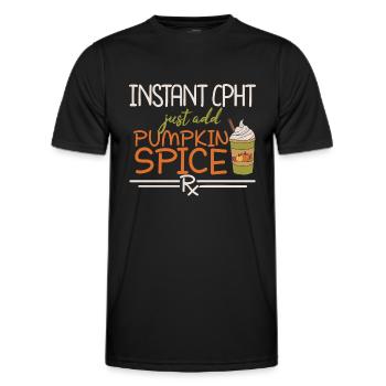 Instant CPHT | Apotheke - Männer Funktions-T-Shirt - Schwarz - Vorne - AI Model Male 178 dark (178cm)