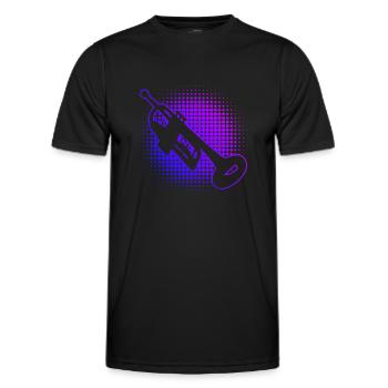 Trompete Trompetenspieler Trompeter Trompeter Trompeteur - T-shirt sport Homme - noir - Devant - AI Model Male 178 dark (178cm)
