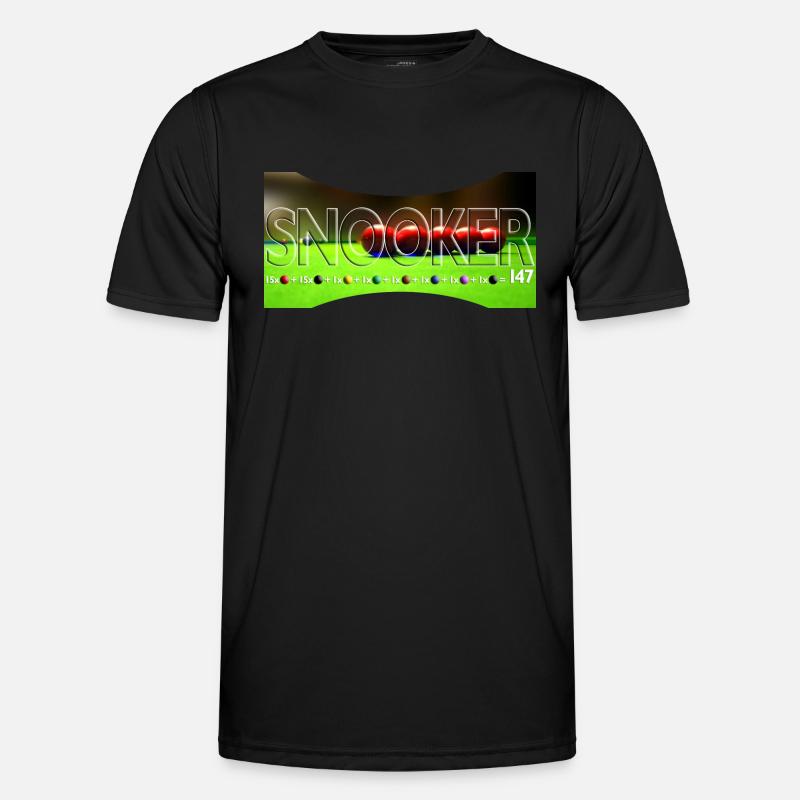 SNOOKER - maximum break Männer Funktions-T-Shirt