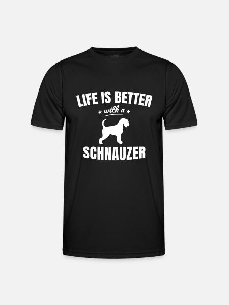 schnauzer - T-shirt sport Homme - noir