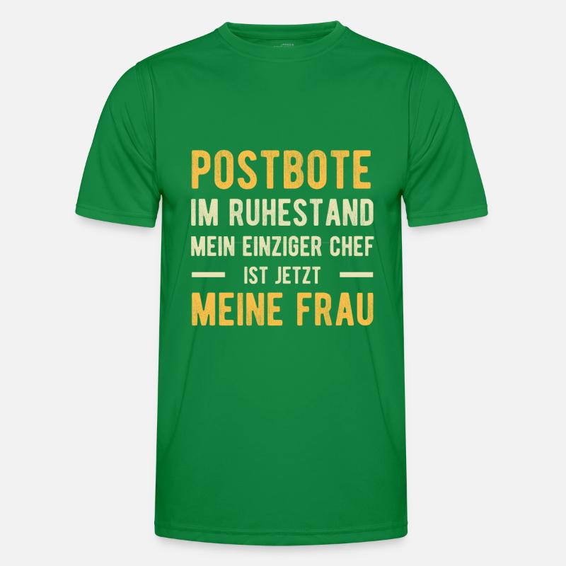 Postbote Spruch Witzig Ehepaar Männer Funktions-T-Shirt