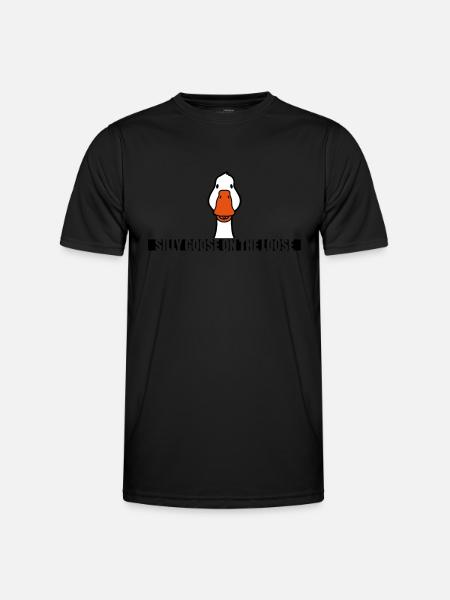 goose on the loose - Men's Functional T-Shirt - black