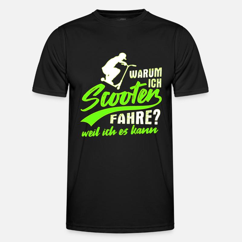 Stunt Scooter Tretroller Rollerfahrer Geschenk Männer Funktions-T-Shirt