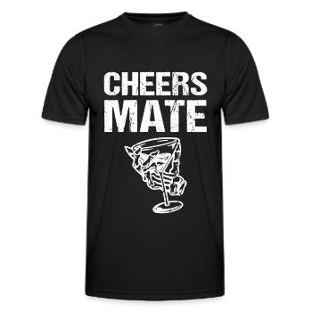 Bravo Mate - T-shirt sport Homme - noir - Devant - AI Model Male 178 dark (178cm)