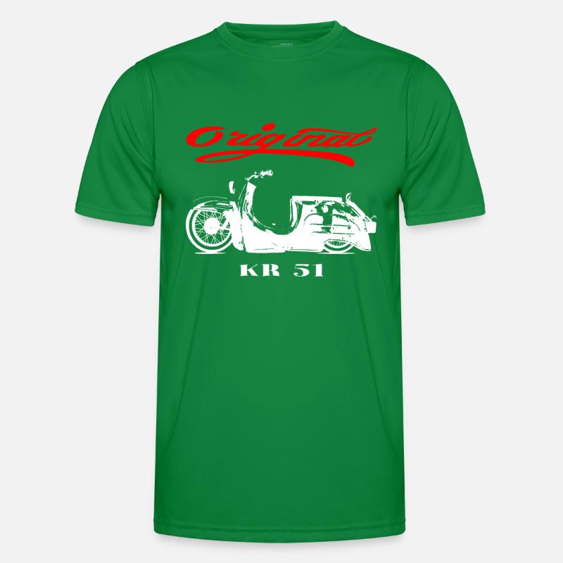 Simson Schwalbe DDR Moped Männer Funktions-T-Shirt