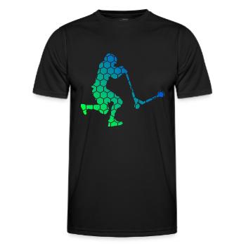 Trottinette De Cascade Scooter Scooter Cascade Scooter Pour Femmes - T-shirt sport Homme - noir - Devant - AI Model Male 178 dark (178cm)