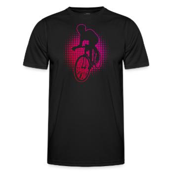 Vélo de route pour hommes Vélo de route Vélo de route Vélo de route - T-shirt sport Homme - noir - Devant - AI Model Male 178 dark (178cm)