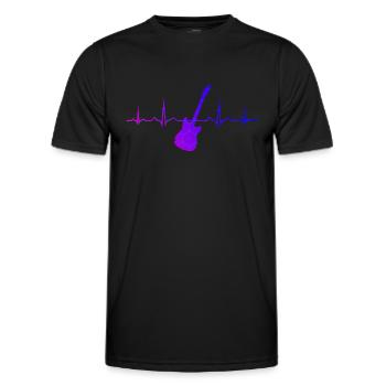 Guitariste Guitariste Guitariste Guitariste Guitare Homme - T-shirt sport Homme - noir - Devant - AI Model Male 178 dark (178cm)