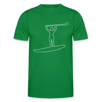 Standup Paddleboard Stand up Paddling Board - Männer Funktions-T-Shirt - Kelly Green - Vorne - AI Model Male 178 dark (178cm)