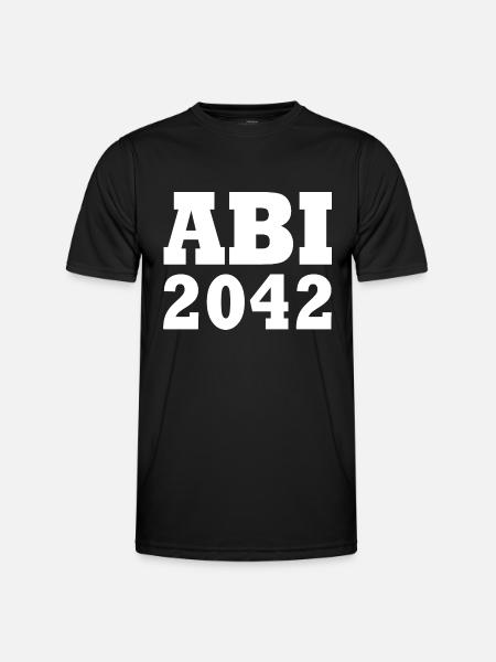 Abi 2042 - Männer Funktions-T-Shirt - Schwarz