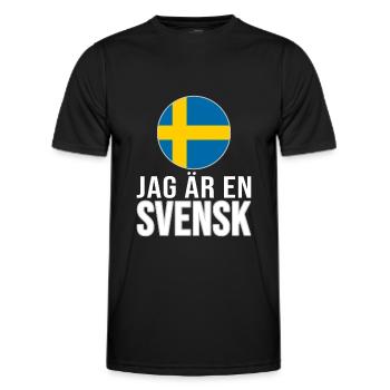 ich bin ein Schwede - Männer Funktions-T-Shirt - Schwarz - Vorne - AI Model Male 178 dark (178cm)