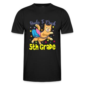 Ready To Crush 5th Grade Elementary School - Men's Functional T-Shirt - black - Front - AI Model Male 178 dark (178cm)