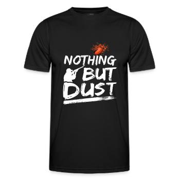 Nothing But Dust Tontaubenschießen Schütze - Männer Funktions-T-Shirt - Schwarz - Vorne - AI Model Male 178 dark (178cm)