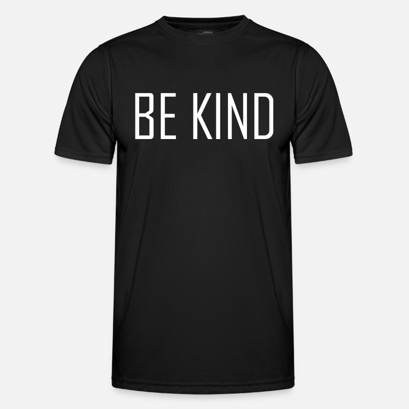 Sei nett - Männer Funktions-T-Shirt - Schwarz