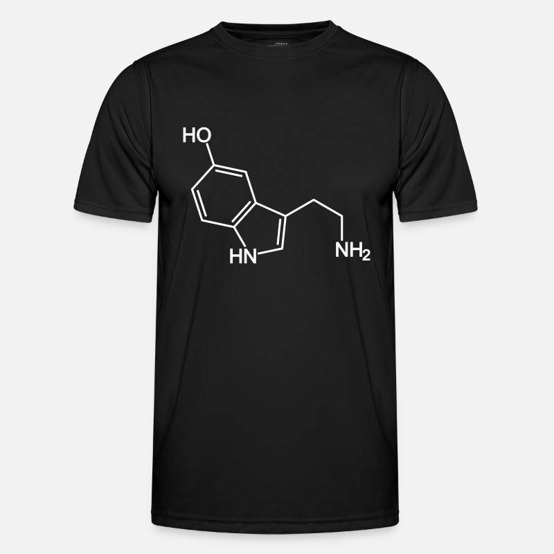 molécule de sérotonine T-shirt sport Homme