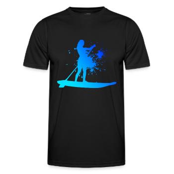Stand up Paddle Stand up Paddle Homme - T-shirt sport Homme - noir - Devant - AI Model Male 178 dark (178cm)