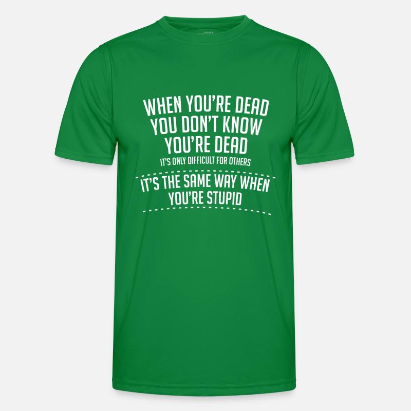 Stupide Citation Graphique T-shirt sport Homme
