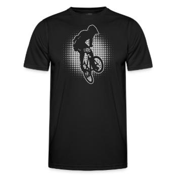 Hommes bmx vélo vélo vélo bmx garçons - T-shirt sport Homme - noir - Devant - AI Model Male 178 dark (178cm)