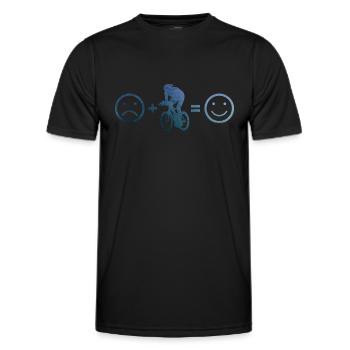 Rennrad Rennradfahren Herren Rennradfahrer - Männer Funktions-T-Shirt - Schwarz - Vorne - AI Model Male 178 dark (178cm)