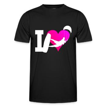 Kitesurf Kitesurfer Kitesurf Hommes Kitesurf - T-shirt sport Homme - noir - Devant - AI Model Male 178 dark (178cm)