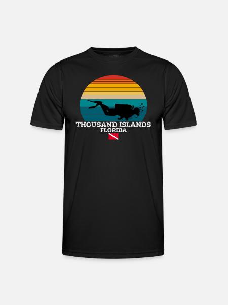 Thousand Islands US Island Diving - Men's Functional T-Shirt - black