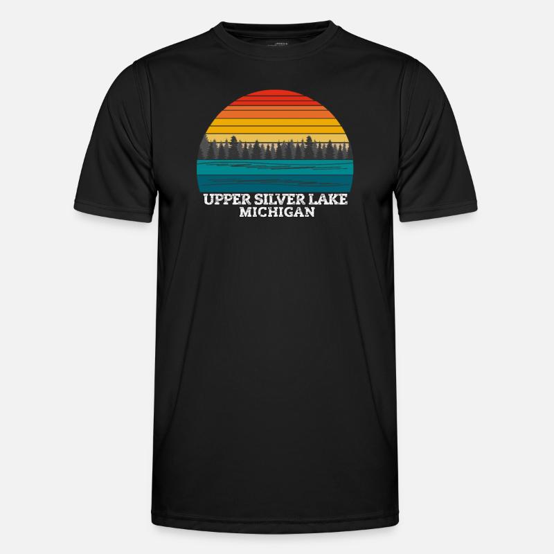 Upper Silver Lake Michigan Männer Funktions-T-Shirt