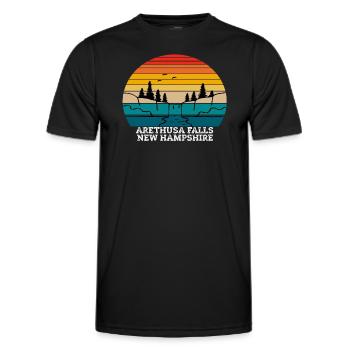 Arethusa Falls New Hampshire - Men's Functional T-Shirt - black - Front - AI Model Male 178 dark (178cm)