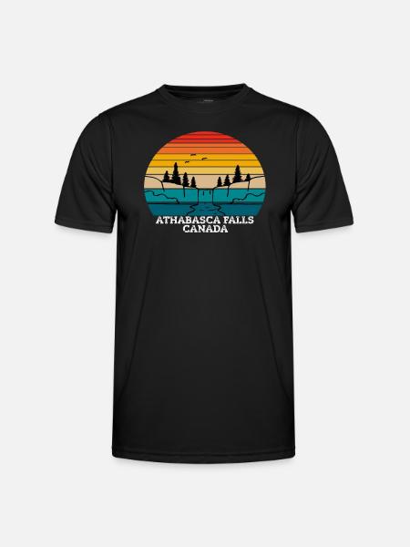 Athabasca Falls Canada - Men's Functional T-Shirt - black