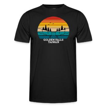 Golden Falls Taïwan - T-shirt sport Homme - noir - Devant - AI Model Male 178 dark (178cm)