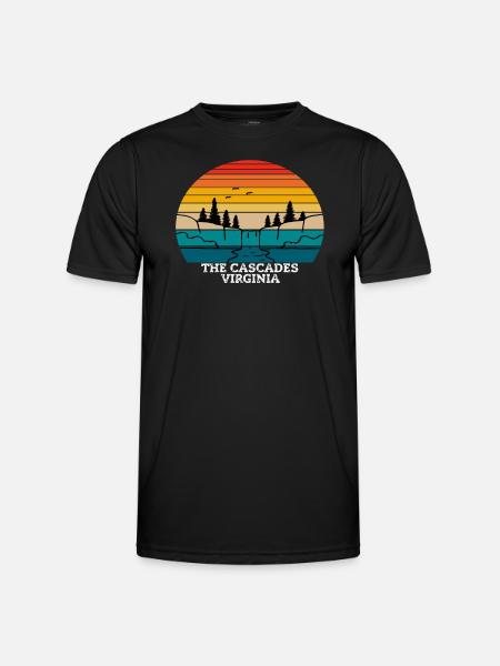 The Cascades Virginia - Men's Functional T-Shirt - black
