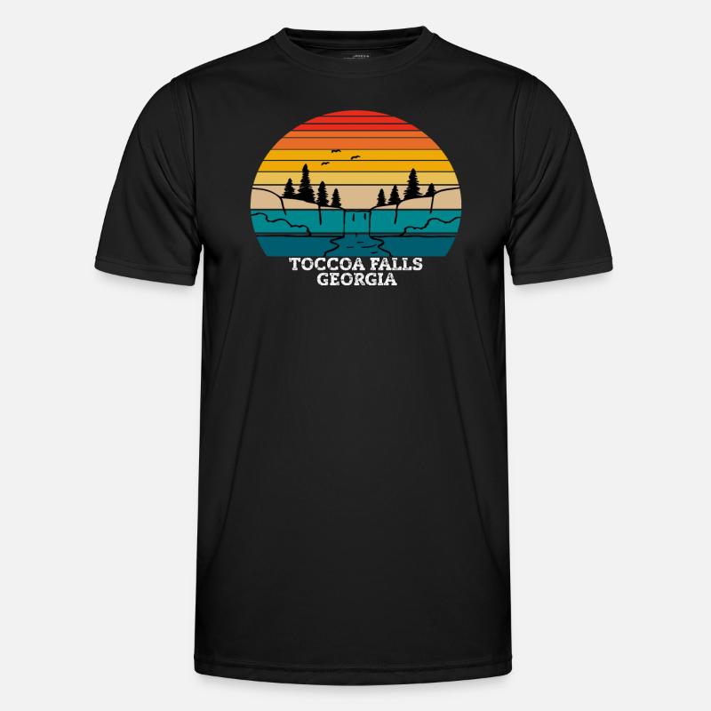 Toccoa Falls Georgia - Men's Functional T-Shirt - black