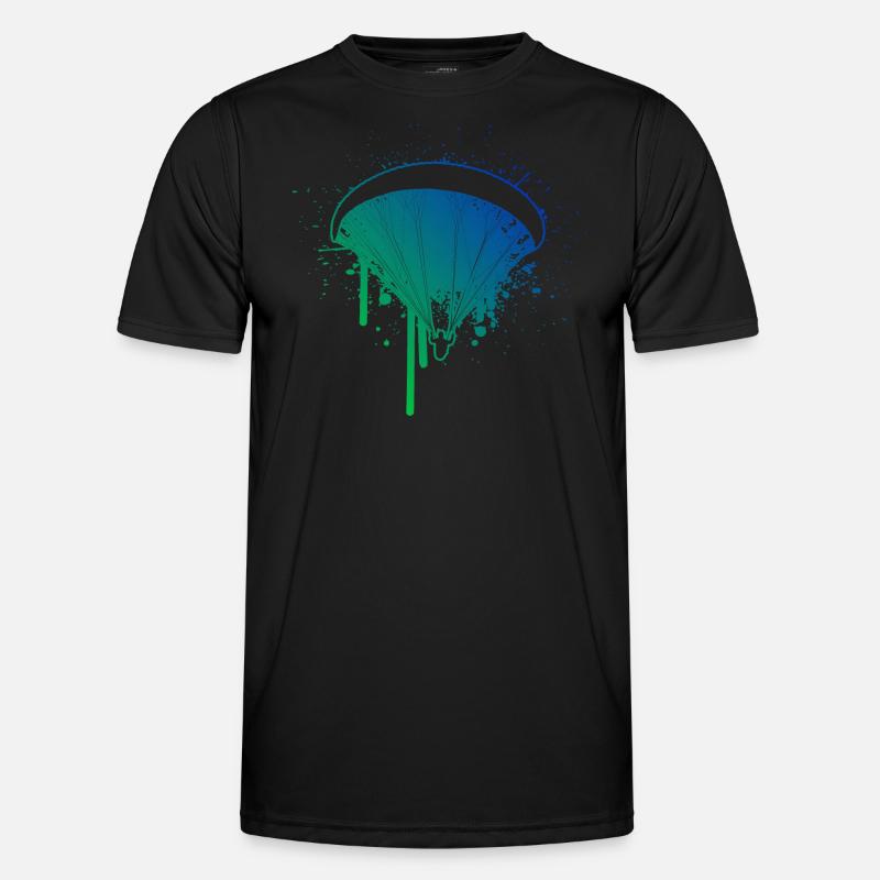 Paragleiten Gleitschirmfliegen Paragleiter - Männer Funktions-T-Shirt - Schwarz