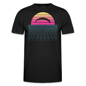 Parapente Parapente Parapente - T-shirt sport Homme - noir - Devant - AI Model Male 178 dark (178cm)