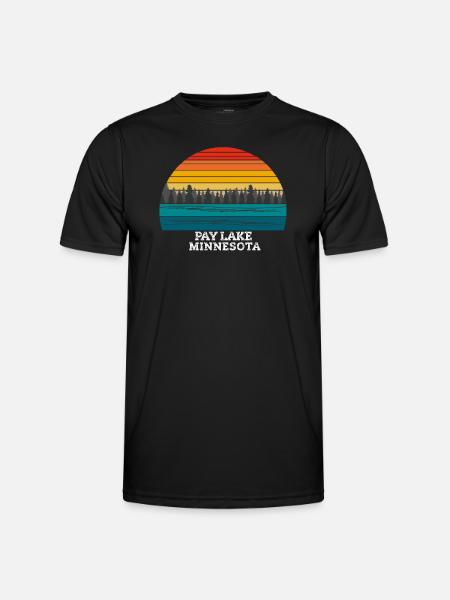 Pay Lake Minnesota - Men's Functional T-Shirt - black