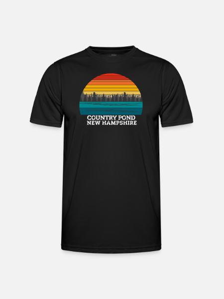 Country Pond New Hampshire - Men's Functional T-Shirt - black