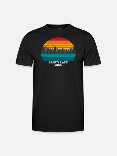 Sandy Lake Ohio - Men's Functional T-Shirt - black