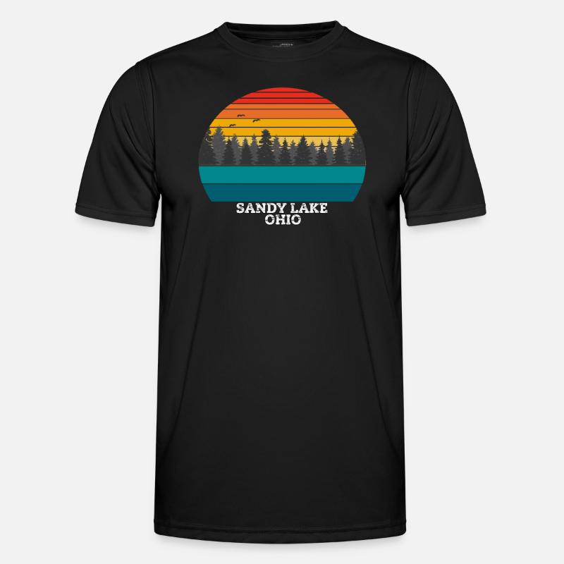 Sandy Lake Ohio Männer Funktions-T-Shirt