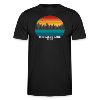 Lac Shocalog Ohio - T-shirt sport Homme - noir - Devant - AI Model Male 178 dark (178cm)