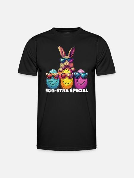 Egg-stra Spezial Ostereier - Männer Funktions-T-Shirt - Schwarz
