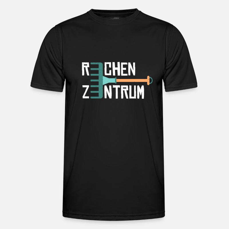 Garten Rechenzentrum - Männer Funktions-T-Shirt - Schwarz
