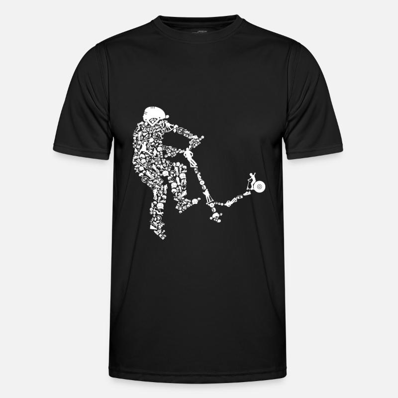 Scooter scooter stunt scooter gift - Men's Functional T-Shirt - black