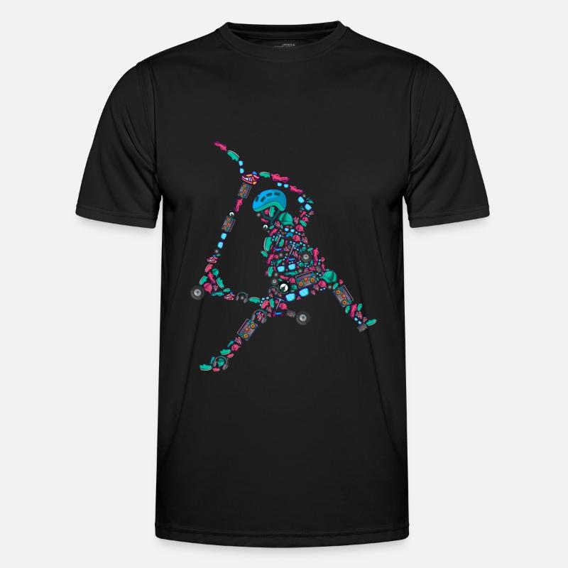 Scooter Scooter Stunt E-Roller Enfants Garçons T-shirt sport Homme