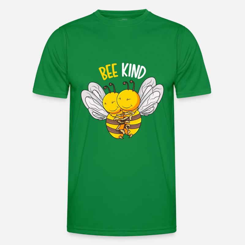 Bee Kind Bienen Kinder Mädchen Männer Funktions-T-Shirt