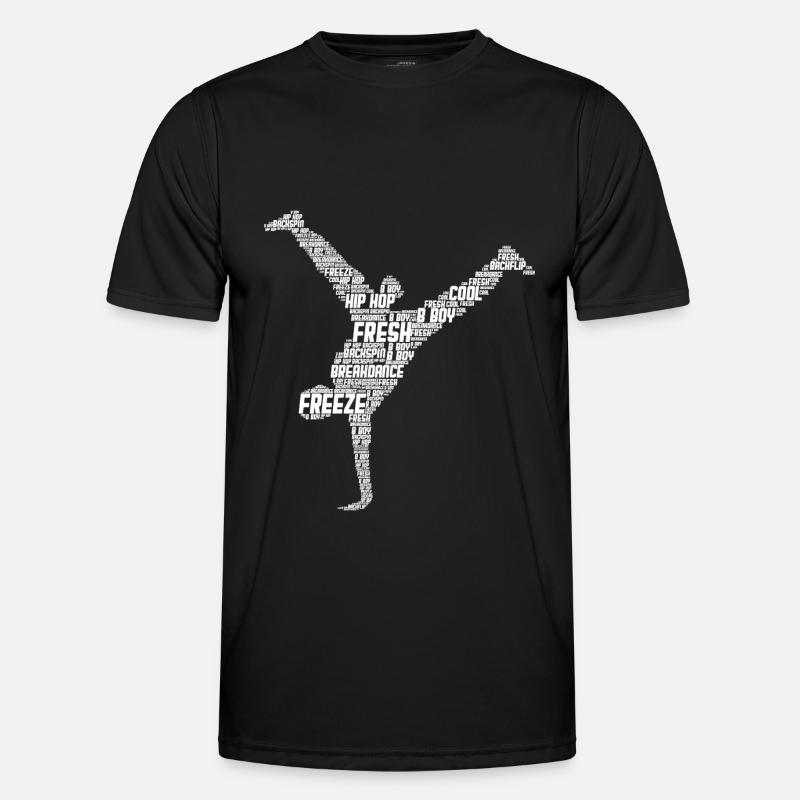 Breakdance Breakdancer Breakdancing - Männer Funktions-T-Shirt - Schwarz