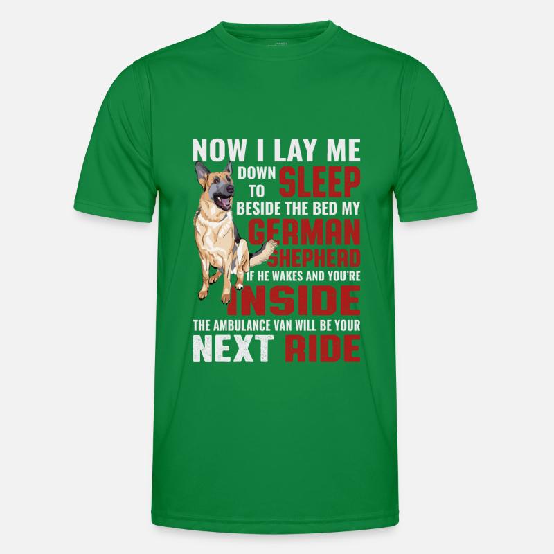 lustige Schäferhund Sprüche Hunde Sprüche Männer Funktions-T-Shirt
