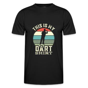 Dart , Dart Tshirt - T-shirt sport Homme - noir - Devant - AI Model Male 178 dark (178cm)