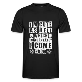 Gothic gifts - Men's Functional T-Shirt - black - Front - AI Model Male 178 dark (178cm)
